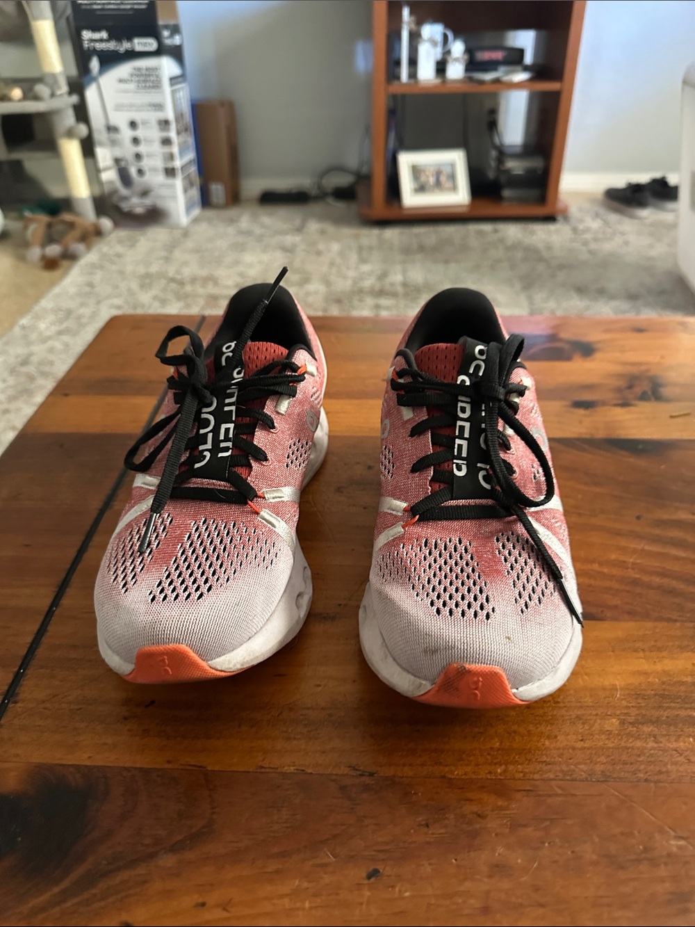 On Running Women's Shoes in Black and rust color Size 7